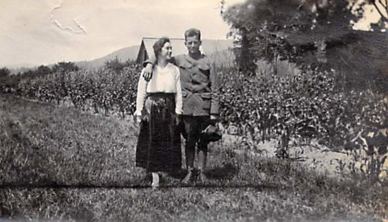 Albert and Marion Before Albert's Trip to Camp Devens