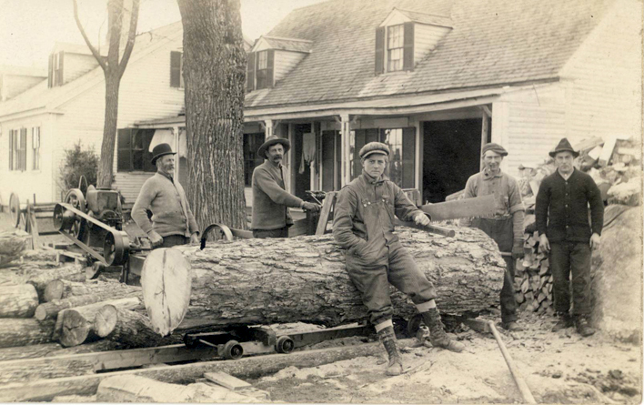 Sawing Logs at the Kimballs